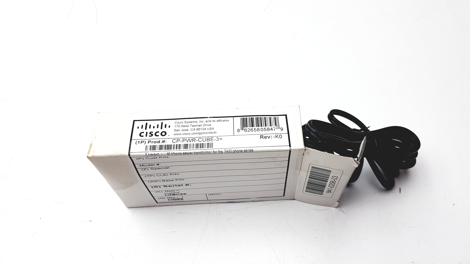 Cisco IP Phone Power Supply CP-PWR-CUBE-3