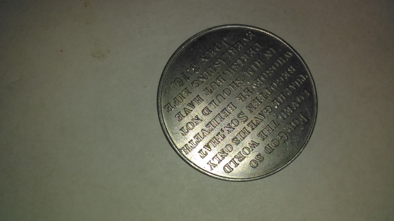 Religious bookmark St Anthony and pkg of rosary beads and a free token