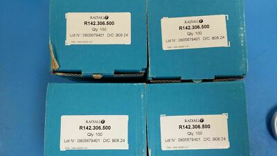 (10) R142306500 Conn BNC F 0Hz to 1.5GHz 75Ohm Crimp ST P/Mount Gold Over Copper