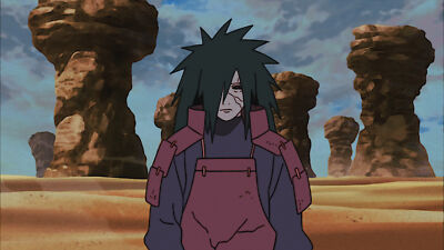 Anime naruto uchiha madara rocks rock formation green Playmat Gaming Mat Desk