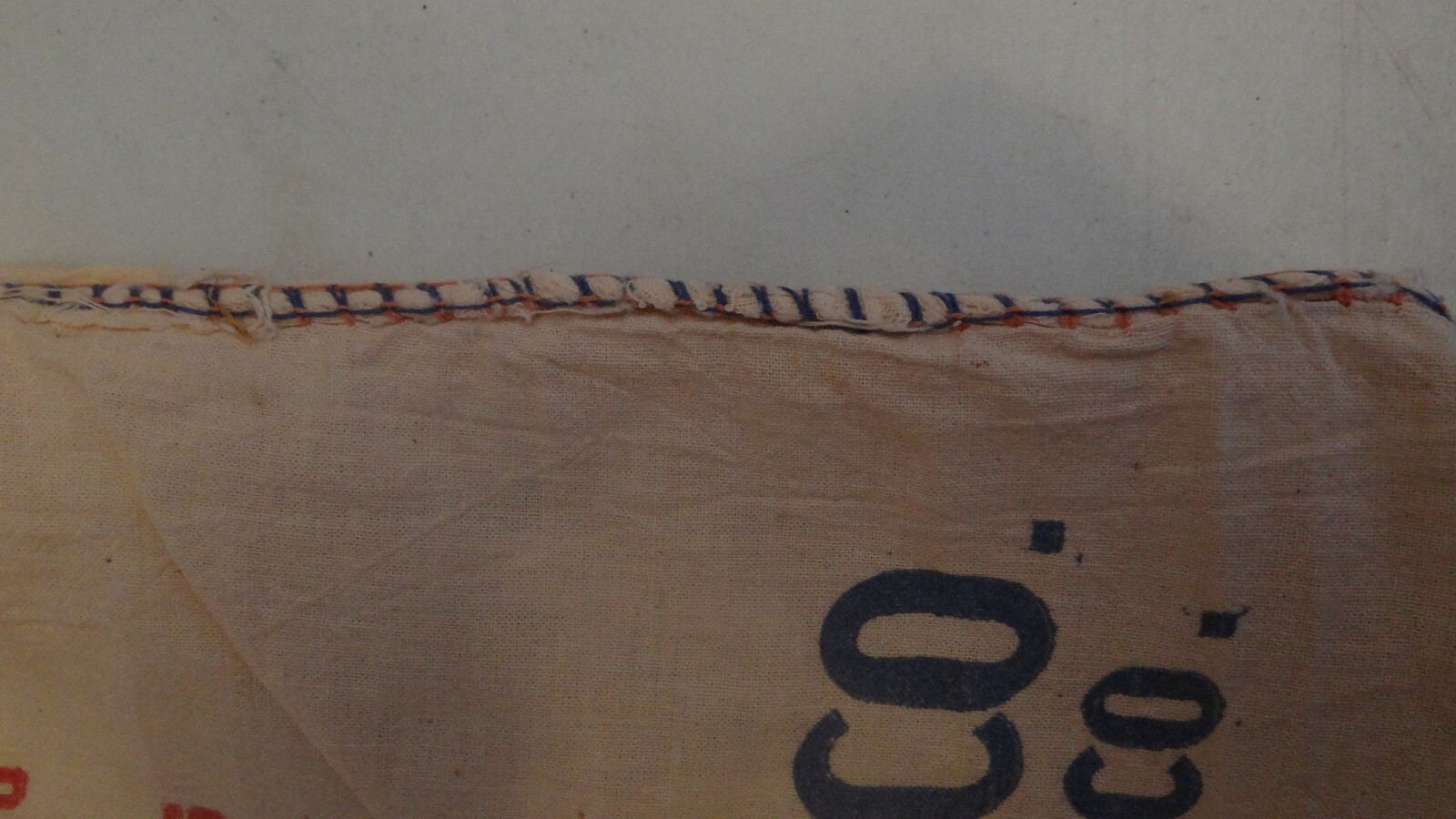 Vintage TIOGA Waverly, NY & Bordens Waterloo, IA Advertising FEED SACK 36