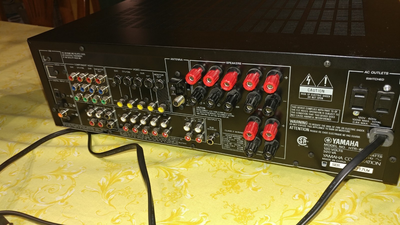 Yamaha natural sound AV receiver HTR -6040