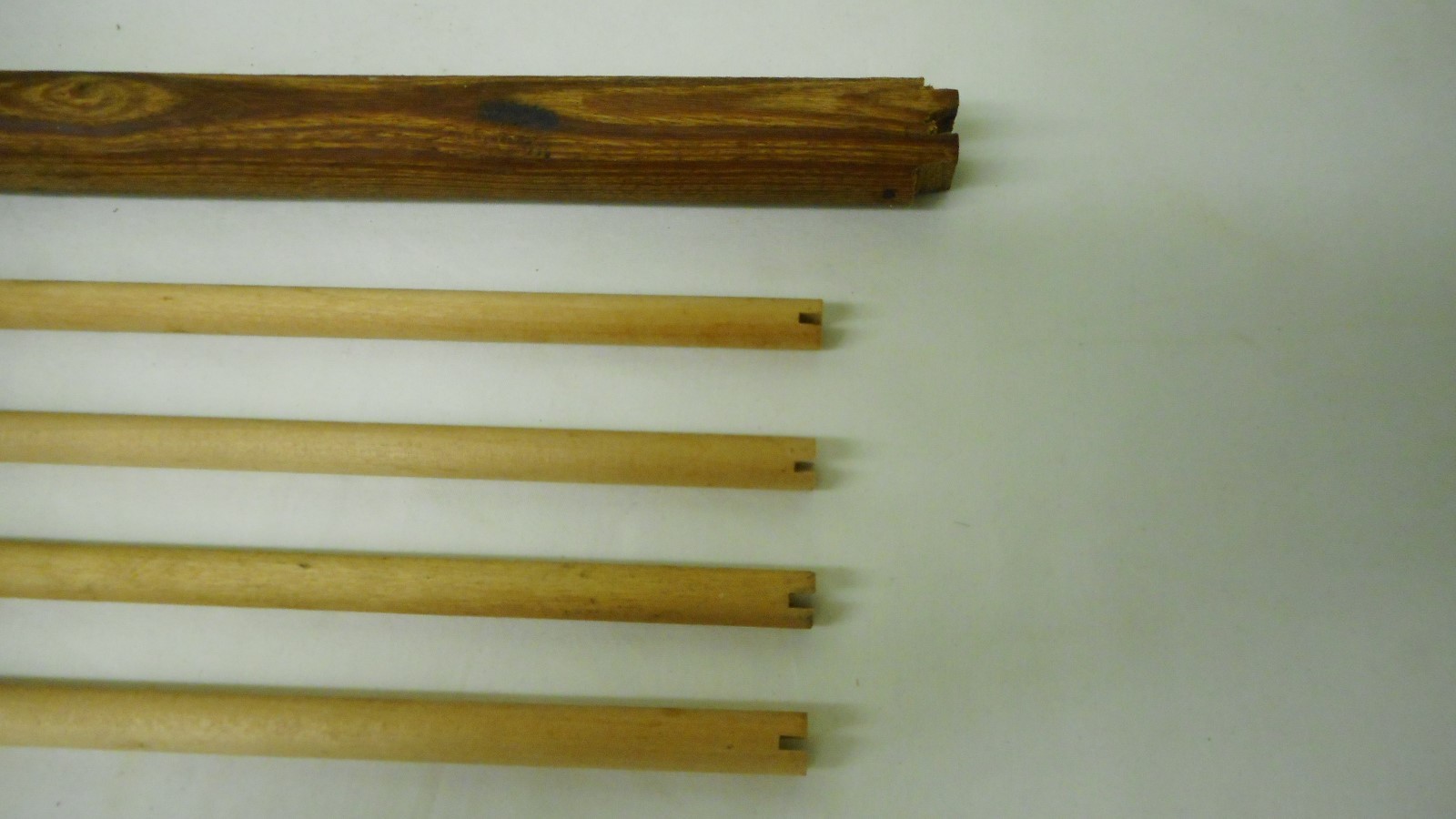 5 Original Vintage Birdcage Wood Perches 1-1inch 4-1/2 inch Diameter Patina