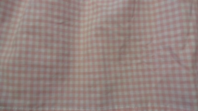 BED SKIRT Baby Bed CRIB Pink & White Checks Ruffles 4 Sides 28