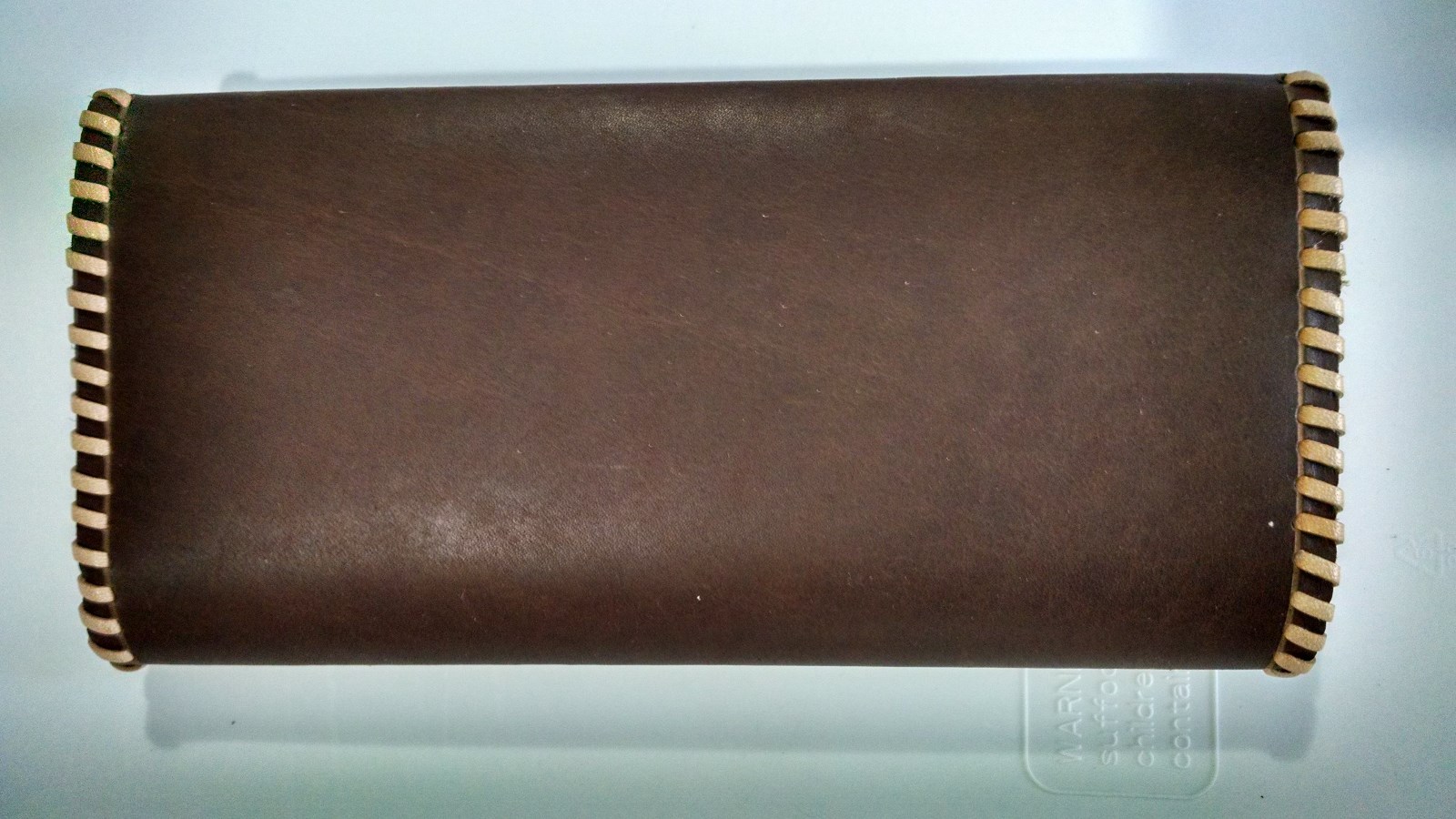 Oil Field Leather Tri Fold Pipe Tally Book Cover 8.75