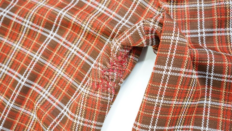 Rare Vintage Tartan Checkered Plaid Pants 70s 80s Orange See