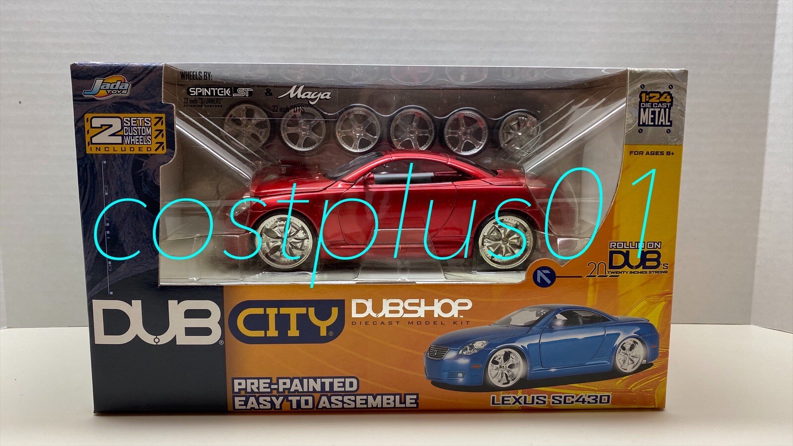 ミニカー LEXUS SC430 JADA DUB CITY LEXUS SC430 RED 1:24 DIECAST MODEL CAR #83 | eBay