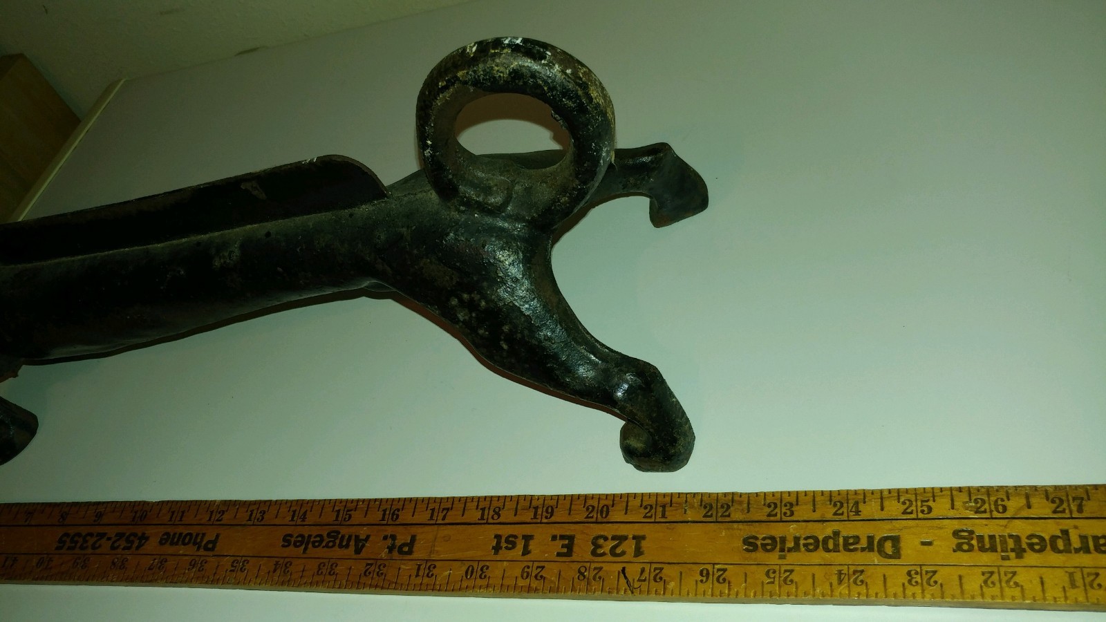 Hubley Cast Iron Boot Scraper Wiener Dog Original Paint Statue Tool Doorstop