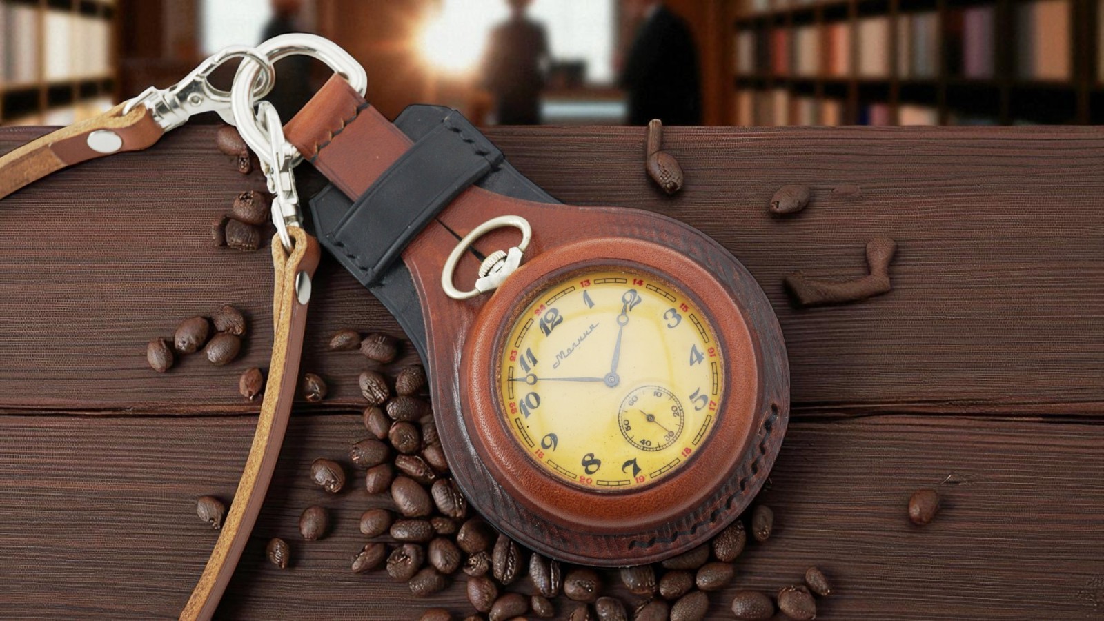 New! WW1 times New Leather Case for Pocket Watch 50mm 45mm