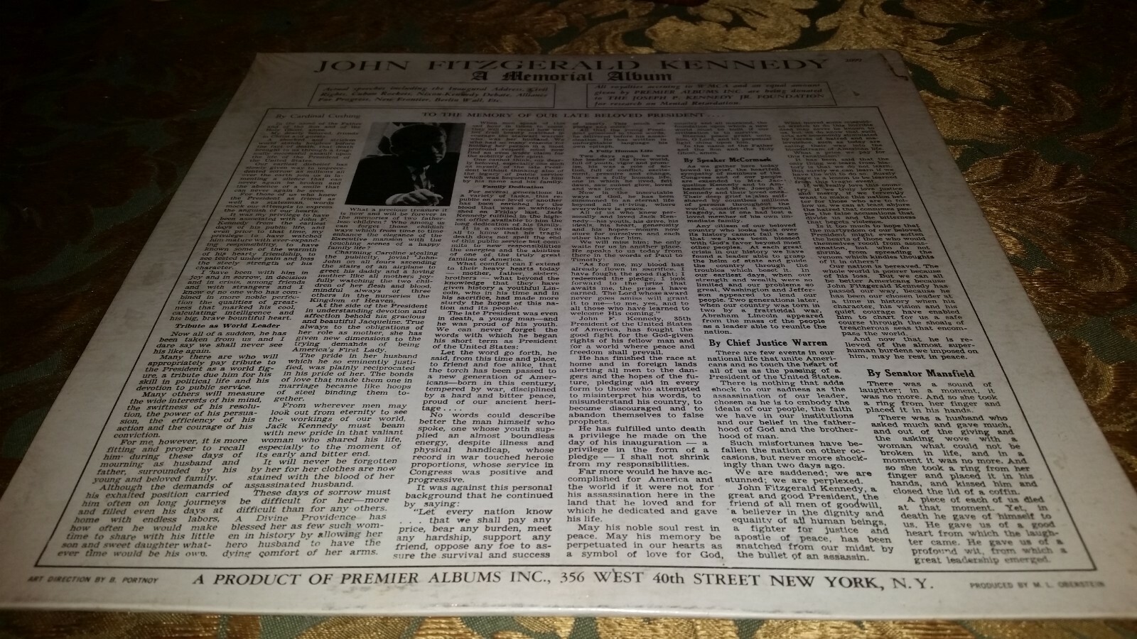 John F Kennedy  A Memorial Album  New and Sealed