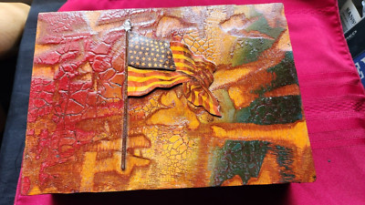 Customized Lacquered Patriotic Cigar Box