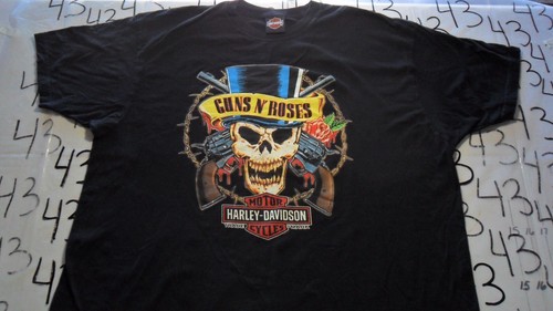 2XL Vintage Guns N' Roses/Harley Davidson Huntington Beach
