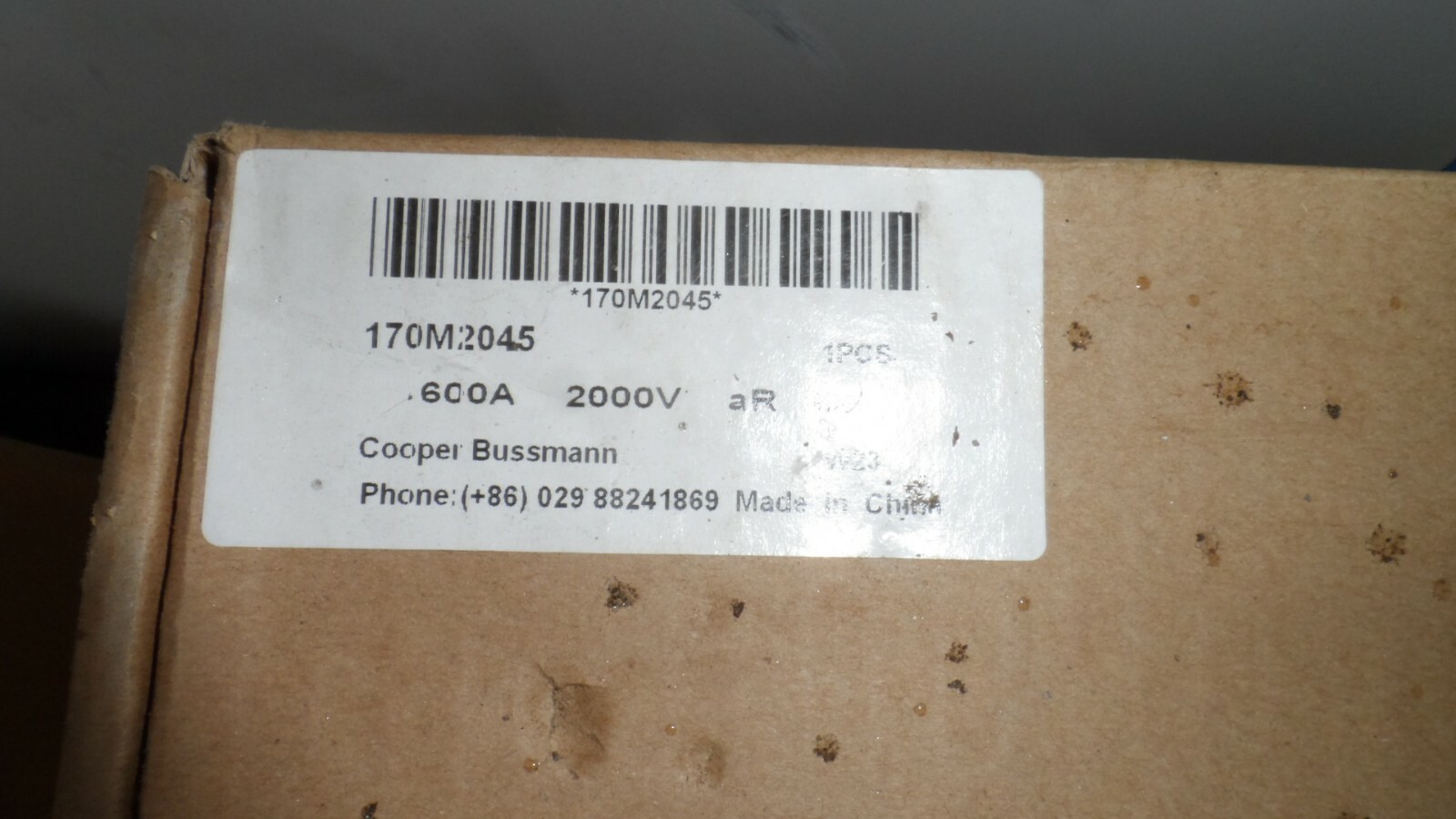 Cooper Bussmann 170M2045 PARALLEL DOUBLE Square Body 600V 2000A