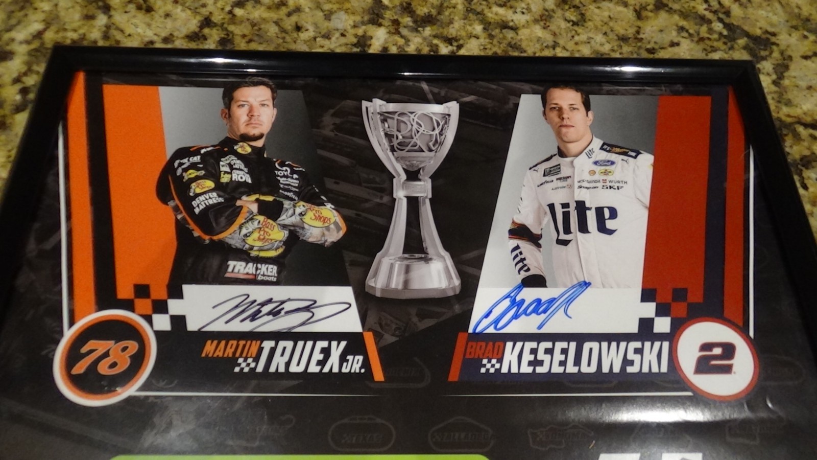 Nascar Championship Signed Autographed Poster Truex Busch Harvick Keselowski 2