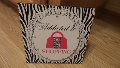 Zebra Addicted to Shopping Wall Art Zebra Addicted to Shopping Wall Art