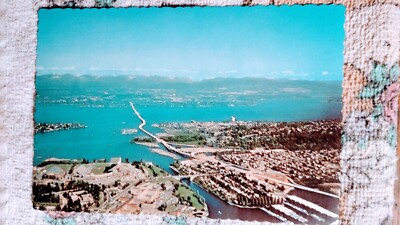 PHOTO POST CARD EVERGREEN POINT FLOATING BRIDGE SEATTLE WA