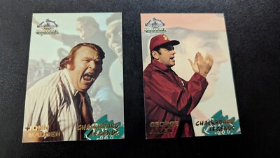 1994 Ted Williams Football 2 Card Lot John Madden and George Allen