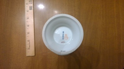 Antique KPM Trumpet Vase Imperial Orb Sceptor Porcelain butterfly C. 1800's