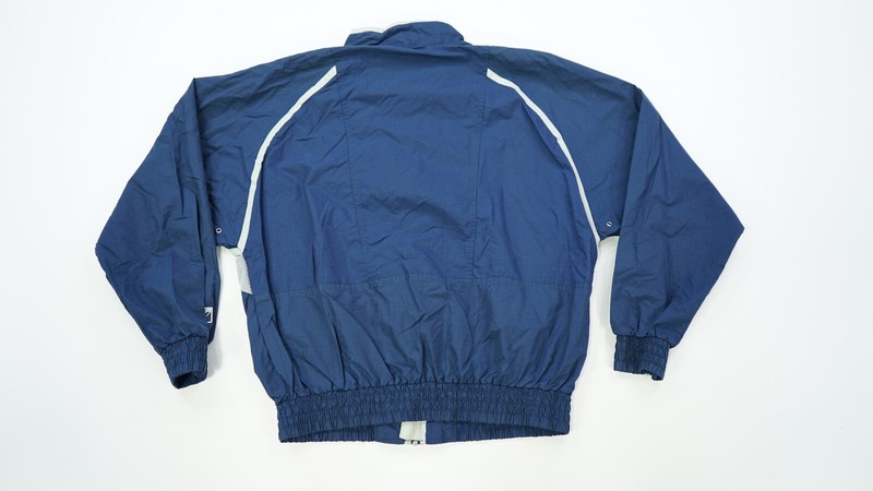 Rare VTG LOGO 7 Penn State University Nittany Lions Striped Jacket 90s Navy SZ L