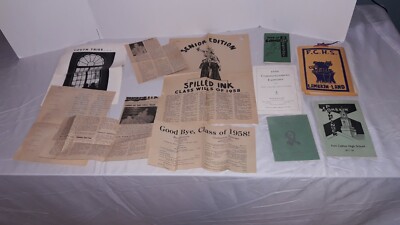 1950s, Lot of  5 Fort Collins High School, Colorado, Directory, Student Book++++