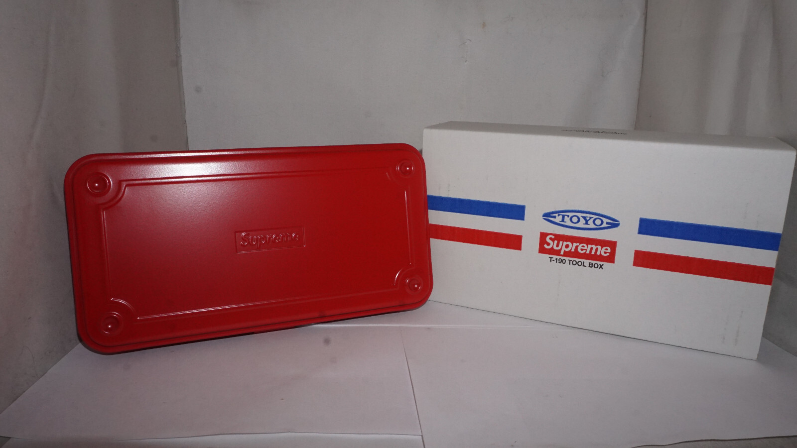 Supreme Toolbox TOYO Steel T-190 Mini Tool Box Red SS25A110