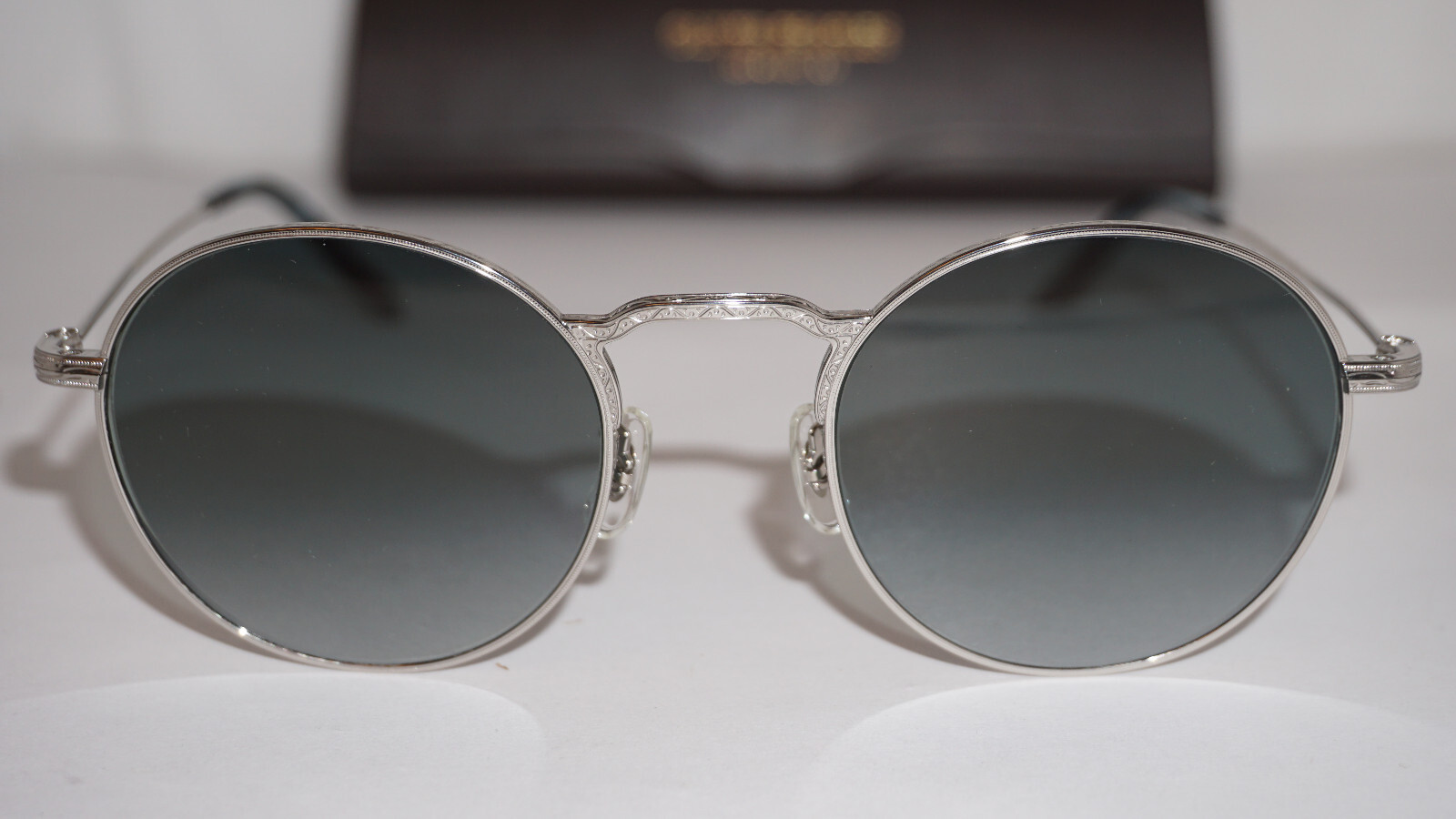 Pre-owned Oliver Peoples Sunglasse Weslie Sun Silver Steel Grad Ov1282st 503641 49 20 145 In Steel Gradient
