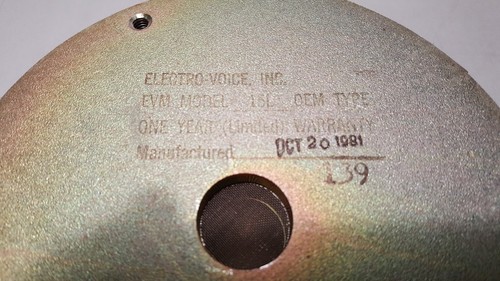 Electro-Voice EVM15L speaker Vintage 1981