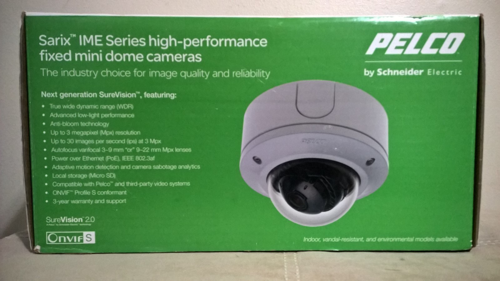 Pelco- Sarix IME Series- IMES19-1EP High-Performance Mini Dome Camera