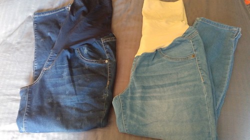 Lot Maternity Tops Stretch Jeans Motherhood Maternity Aglow L XL