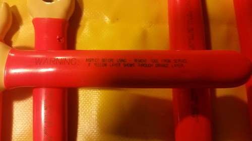 8 pc Cementex IBEWS Insulated Open End Wrenches  3/8