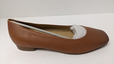 Trotters Honor Flats, Brown Leather, Women's 9 Wide