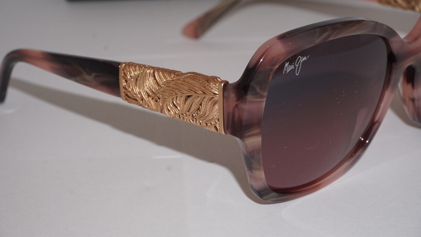 Pre-owned Maui Jim Sunglasses Swaying Palms Pink Gold Tortoise Pink Mj530 90 57 17 140 In Brown Polarized