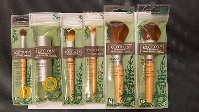 6 EcoTools Powder Yabuki Retractable Eye Shadow Foundation Blush Bamboo Brush
