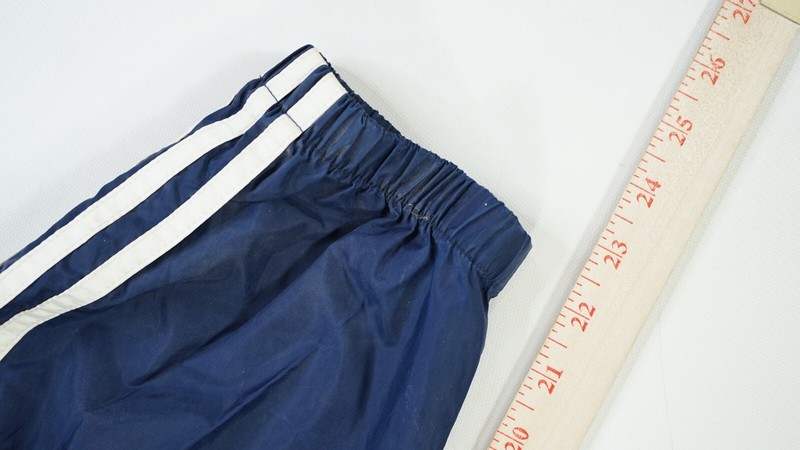 Rare Vintage ADIDAS Spell Out Trefoil Striped Full Zip Hooded Jacket 90s Navy L
