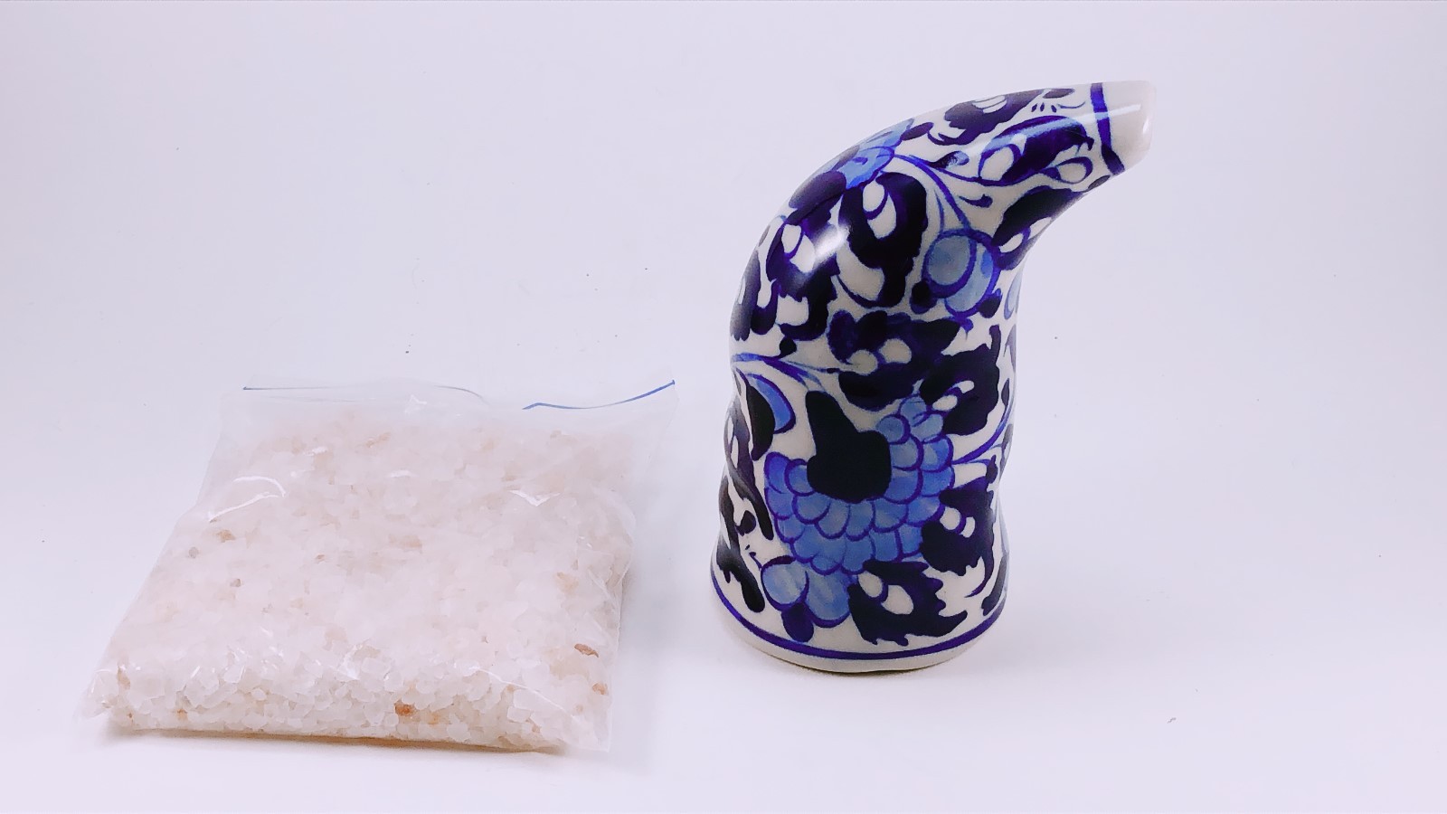 HIMALAYAN SALT INHALER CUSTOM HAND PAINTED PIPE ALLERGY RELIEF