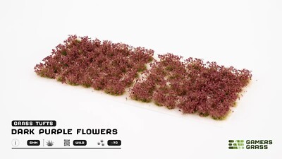 Gamers Grass: Dark Purple Flower Tufts (6mm)