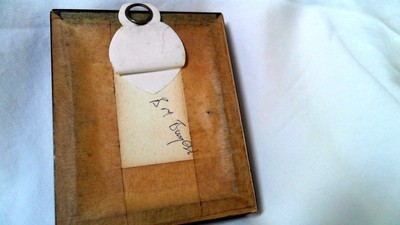 FRAMED GOLFER CARTOON DRAWING SIGNED BB LONDON COLORED