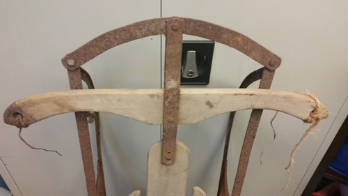 VTG Maine Wood Sled metal wall winter cabin decor weathered craft Pinterest Xmas