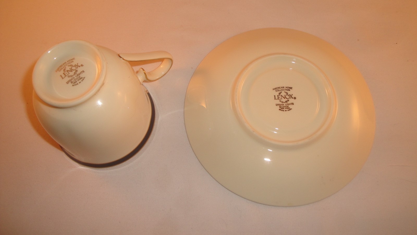 Lenox Urban Lights  Lot of  5 Cups with Matching Saucers