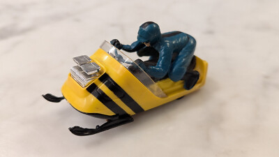 Vintage Aurora Slot Car Orange Snowmobile Thunderjet AFX T-Jet