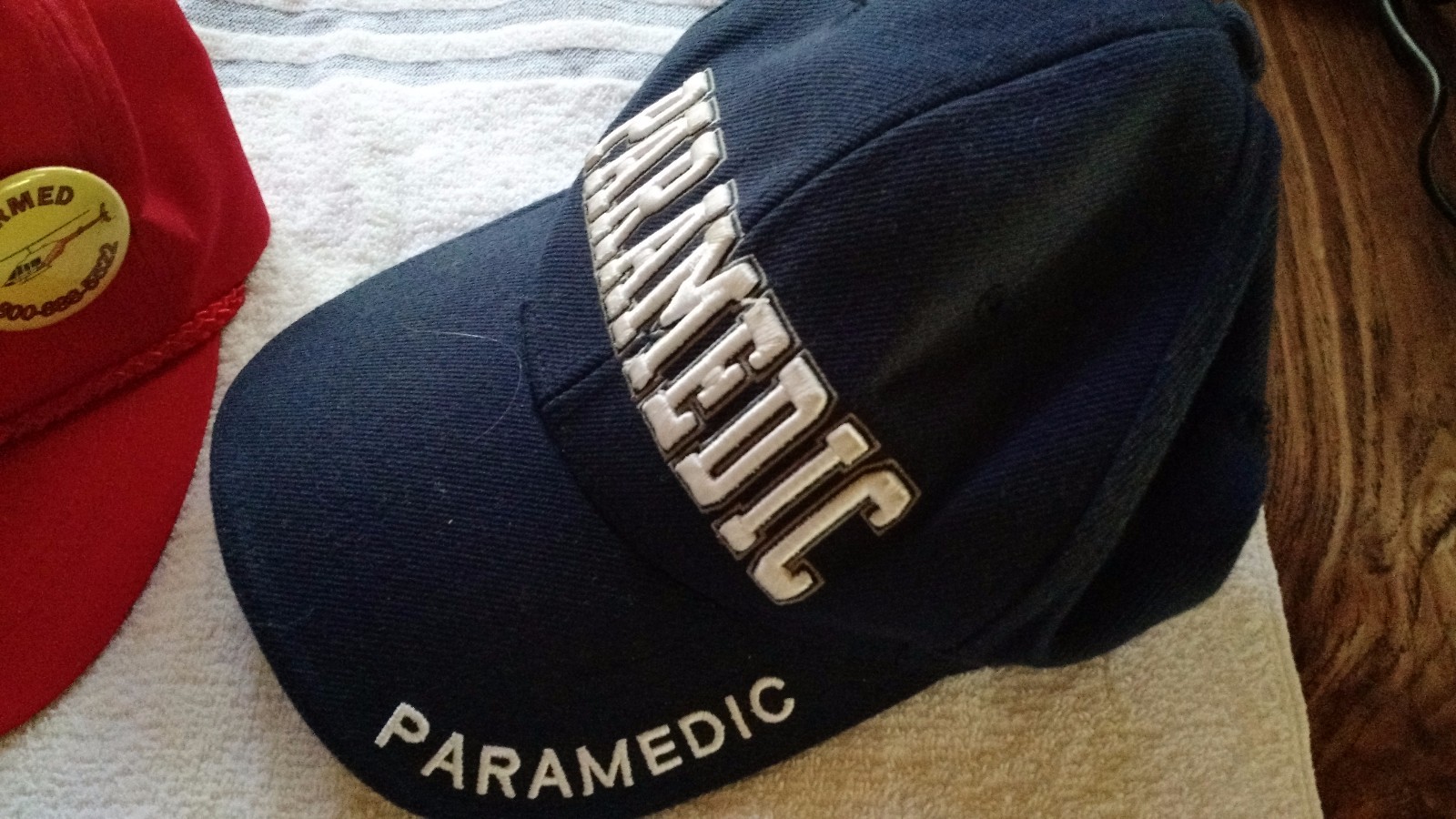 Rare New Maine Air Ambulance AIRMED Hat & Pin with Extra Paramedic Cap
