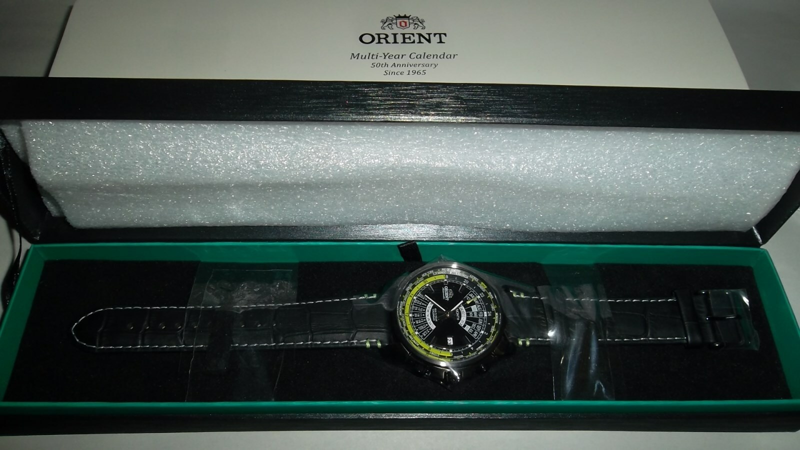 Pre-owned Orient 50th Anniversary World Time Multi-year Calendar 2000 Pcs Limited Edition