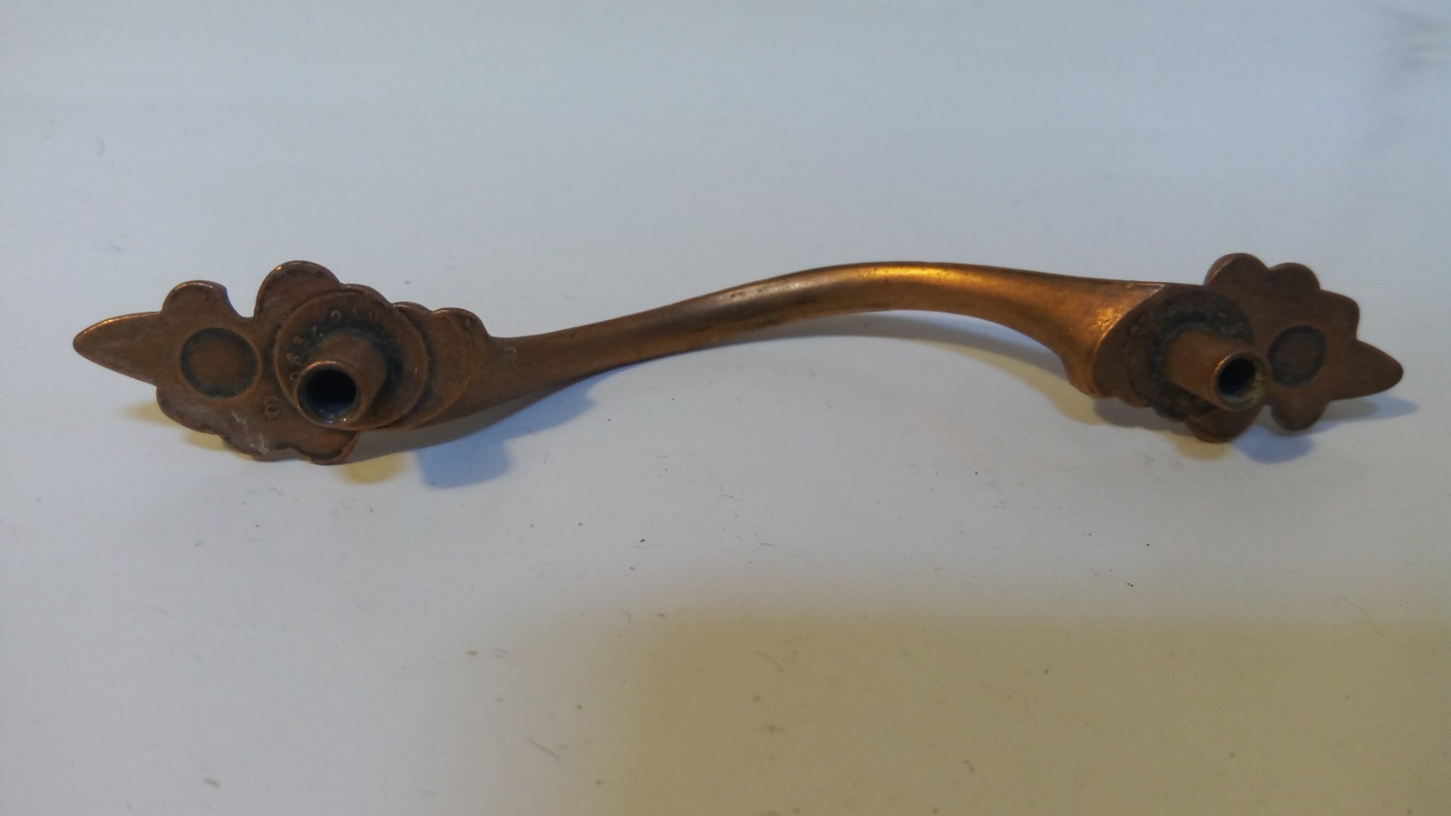 Set of 3 Vintage 3 Inch RD 1963 Brass Ornate Drawer Cabinet Bar Pull  CANADA