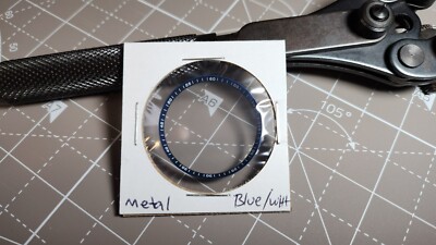 Seiko Mod, Numeral Blue/White chapter ring for Seiko 5, Skx007, and Skx009