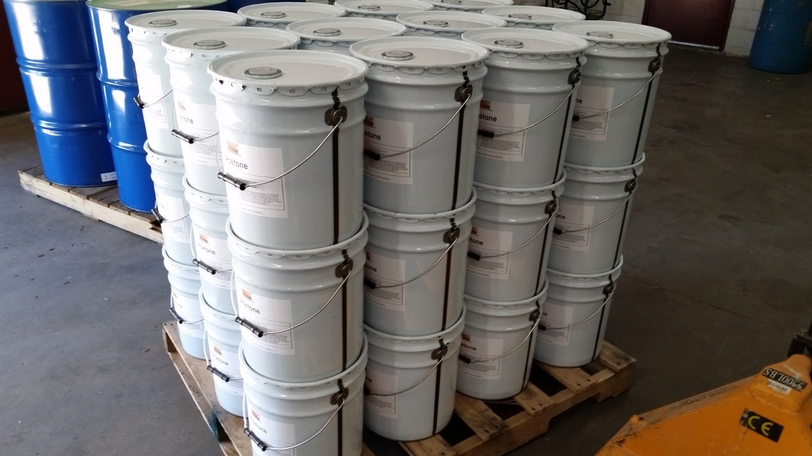 Pure Acetone Full Pallet 36 5 Gallon Pails Industrial Solvent Cleaner Thinner