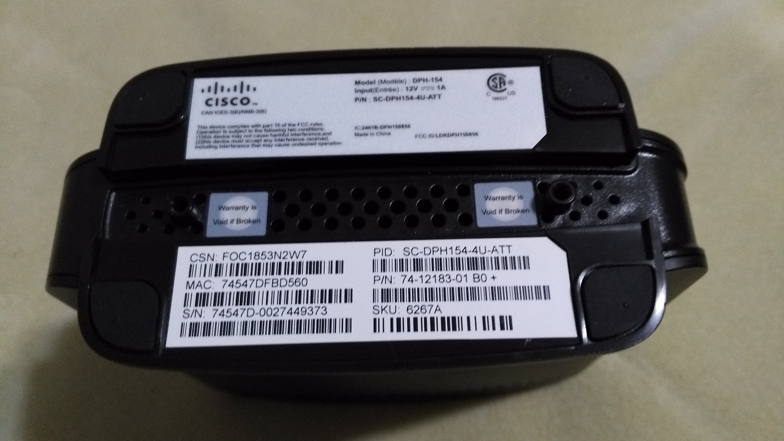 1  Cisco AT&T Microcell Wireless Cell Signal Booster Tower Antenna Model DPH-154