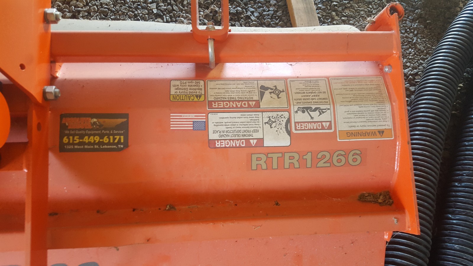 Land Pride RTR1266 Tiller