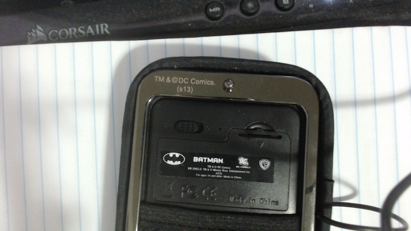 Batman speaker belt buckle trade mark and copyrighted NEW no box