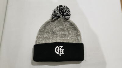 *NEW* Grizzly Griptape Squad G POM Beanie Black/Gray/White *100% AUTHENTIC*