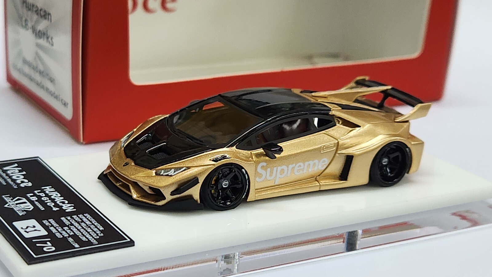 LB★PERFORMANCE 1/64 ウラカン LP610 ゴールド LB-PERFORMANCE プレミアムコレクション 1/64 リバティー